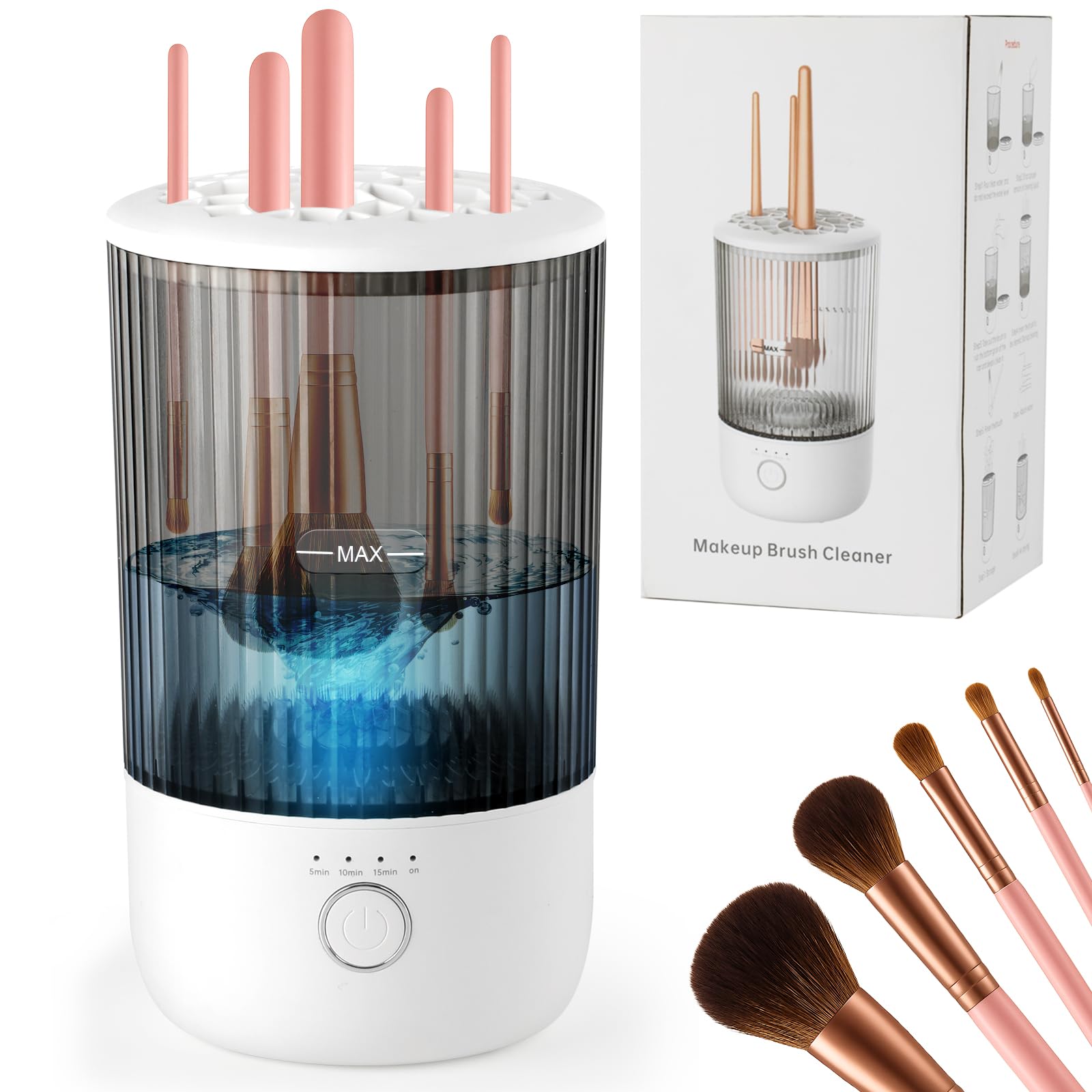 CAPOT nettoyeur-brosse maquillage électrique pour lavage en profondeur