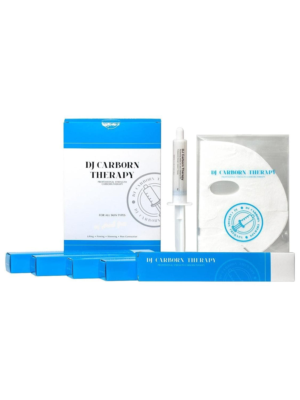 Carboxy CO2 Therapy Masque Gel Visage-Cou : emballage pratique pour routine rapide et efficace
