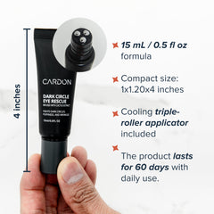 Cardon flacon-peptides-niacinamide sur fond neutre, soin concentré.