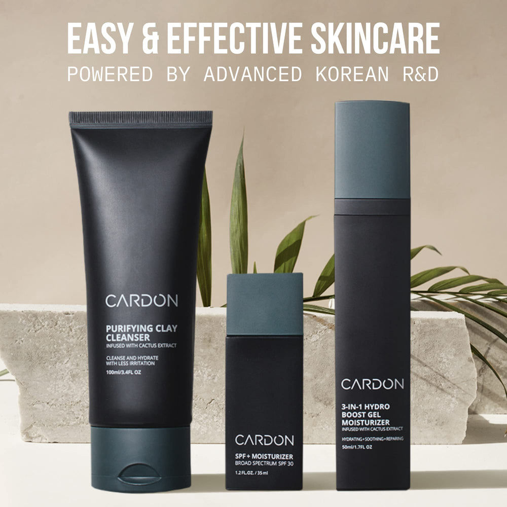 Cardon ensemble 3x tube: soin visage quotidien pour peau grasse.