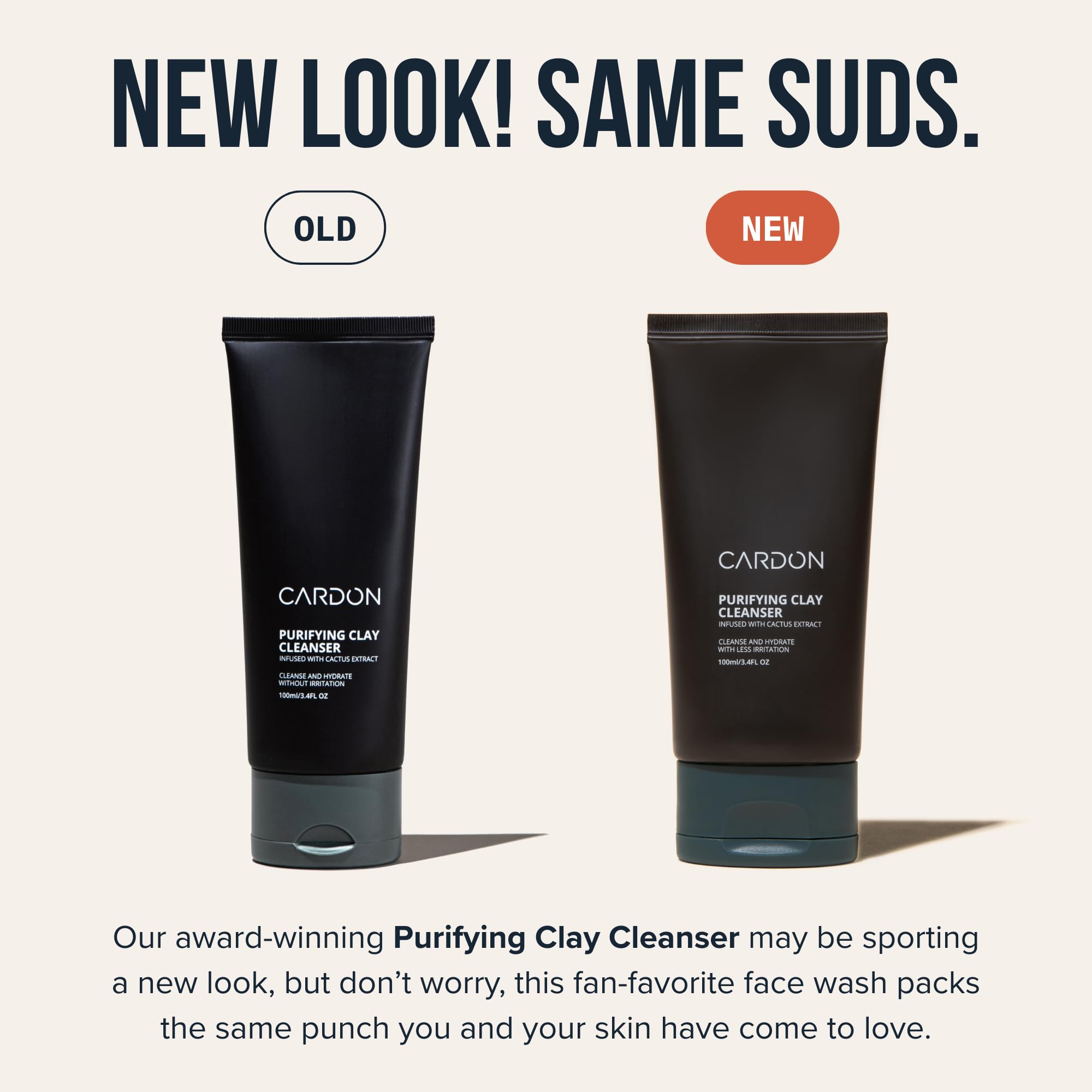 Cardon, formulation argile, pores resserrés et peau équilibrée.