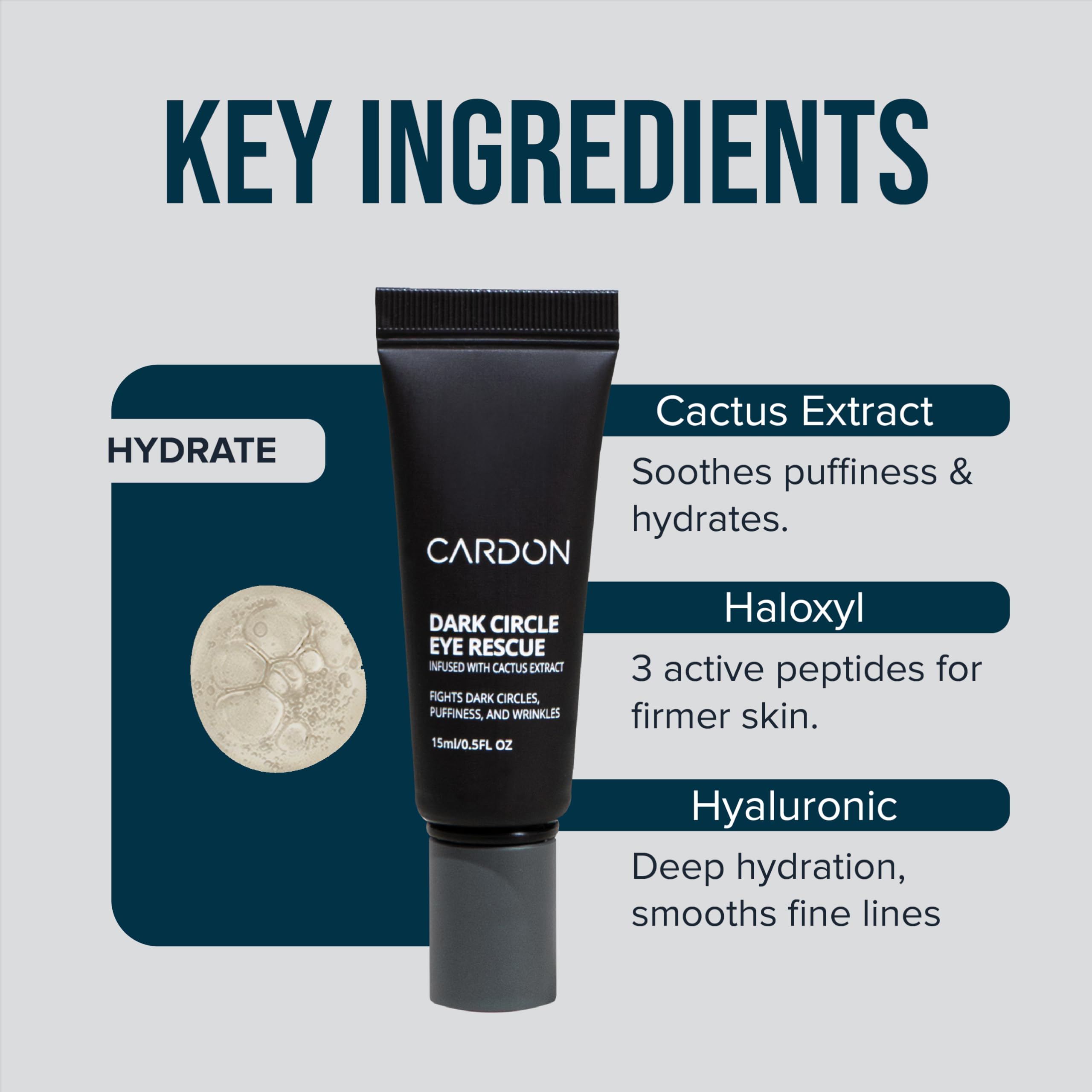 Cardon étiquette montrant l'hydratation potentielle.