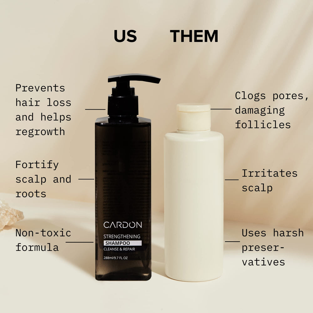 Cardon scène homme soin capillaire montrant une routine simple.