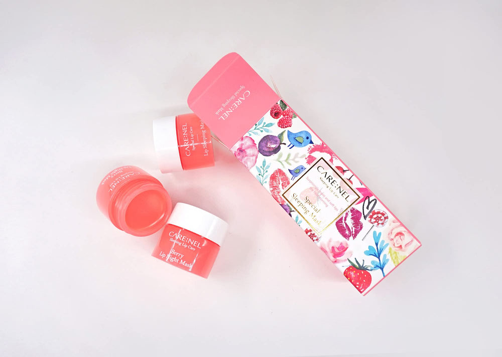 CARE:NEL Etui Cadeau: accessoire élégant pour présenter le kit lèvres Berry.
