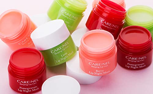 CARE:NEL masque lèvres nuit citron vert : hydratation nocturne légère et efficace.