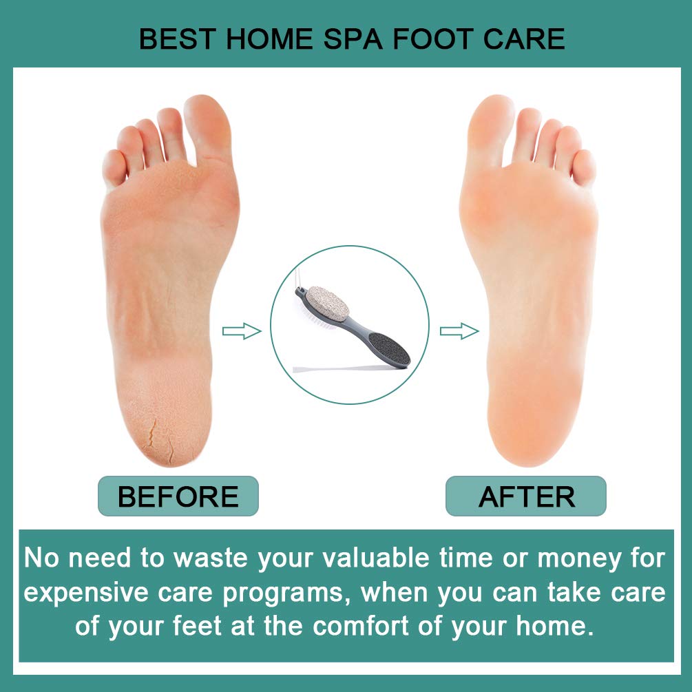 CAREHOOD kit pédicure pieds gris, ensemble pratique pour soins à domicile.