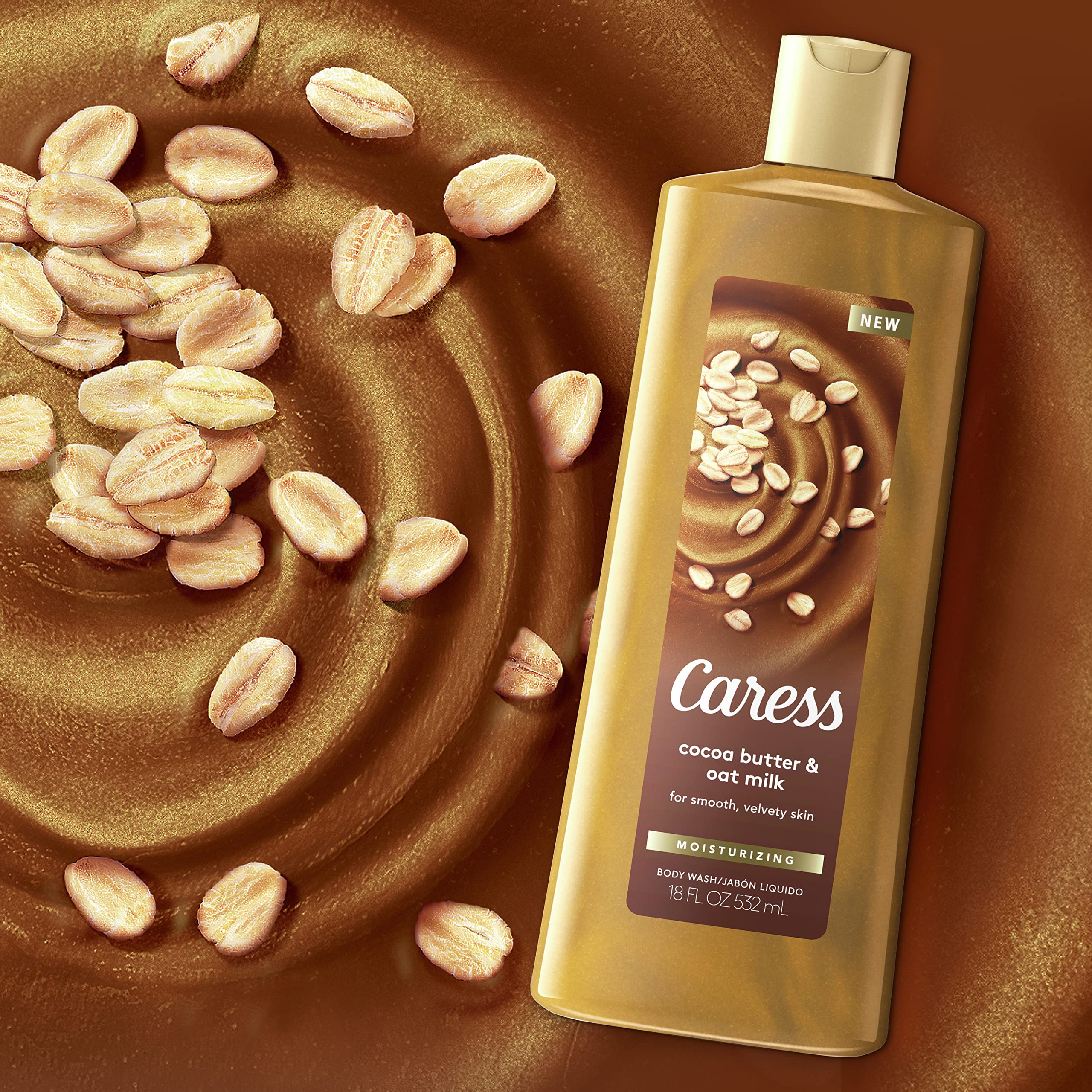 Caress bain mousse-riche: sensation cocooning et confort.