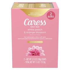 Caress Soie Quotidienne: savon-barre crèmeuse prêt au rituel douche.