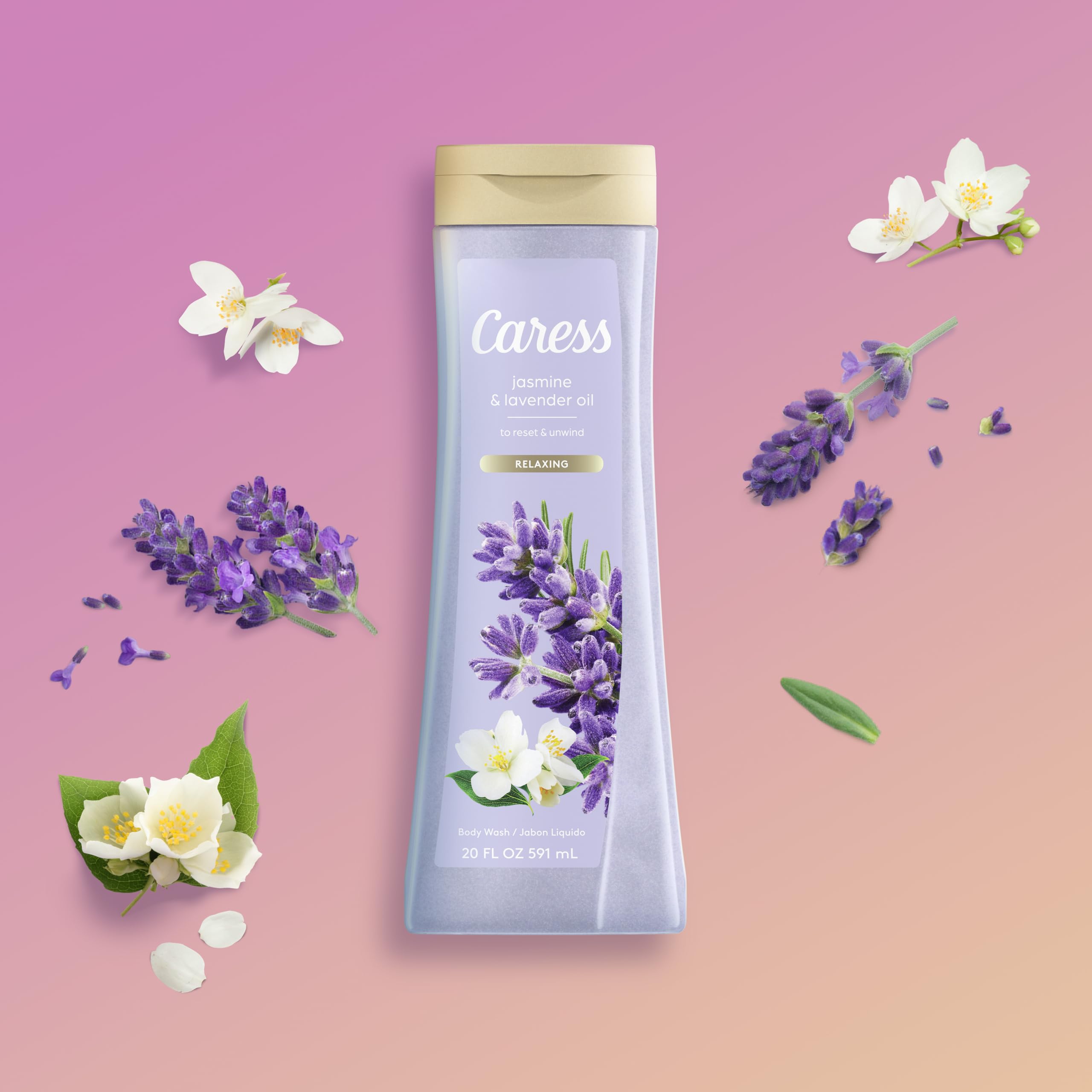 Caress rituel douche parfumée, peau hydratée après chaque utilisation.