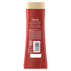 Caress texture soyeuse pour un lavage du corps agréable et mousse généreuse.