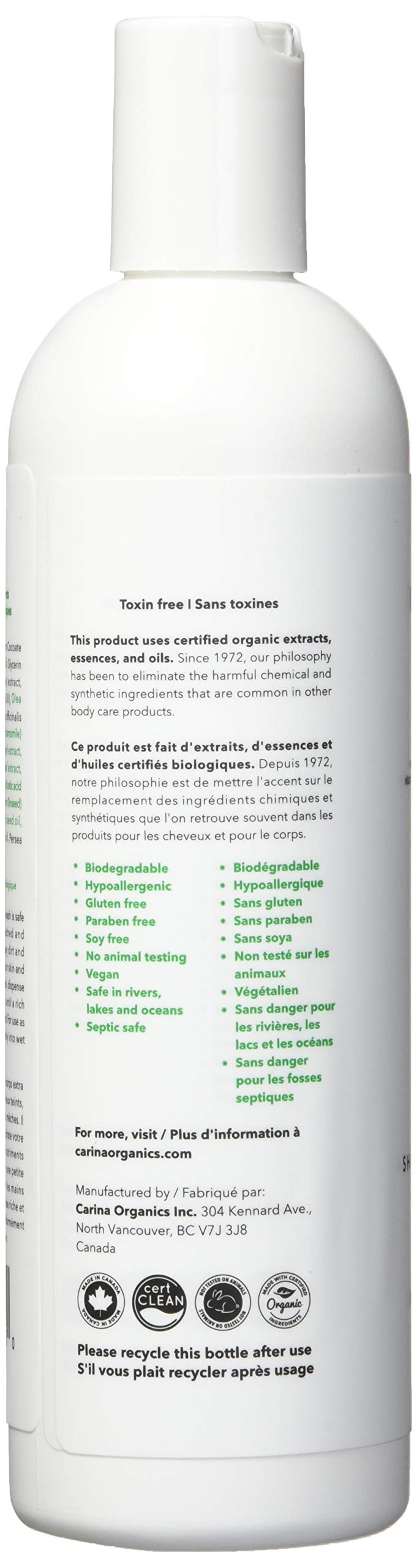 Carina Organics Lavande - texture gel-douche douce et nettoyante