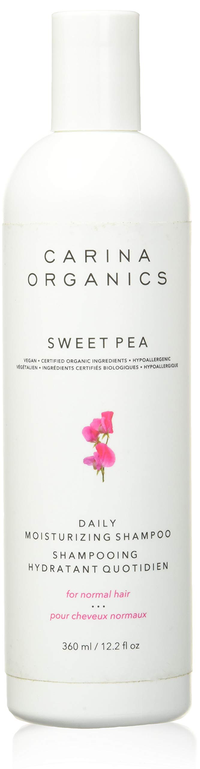 Carina Organics Sweet Pea Shampoo Daily – flacon pratique pour routine quotidienne
