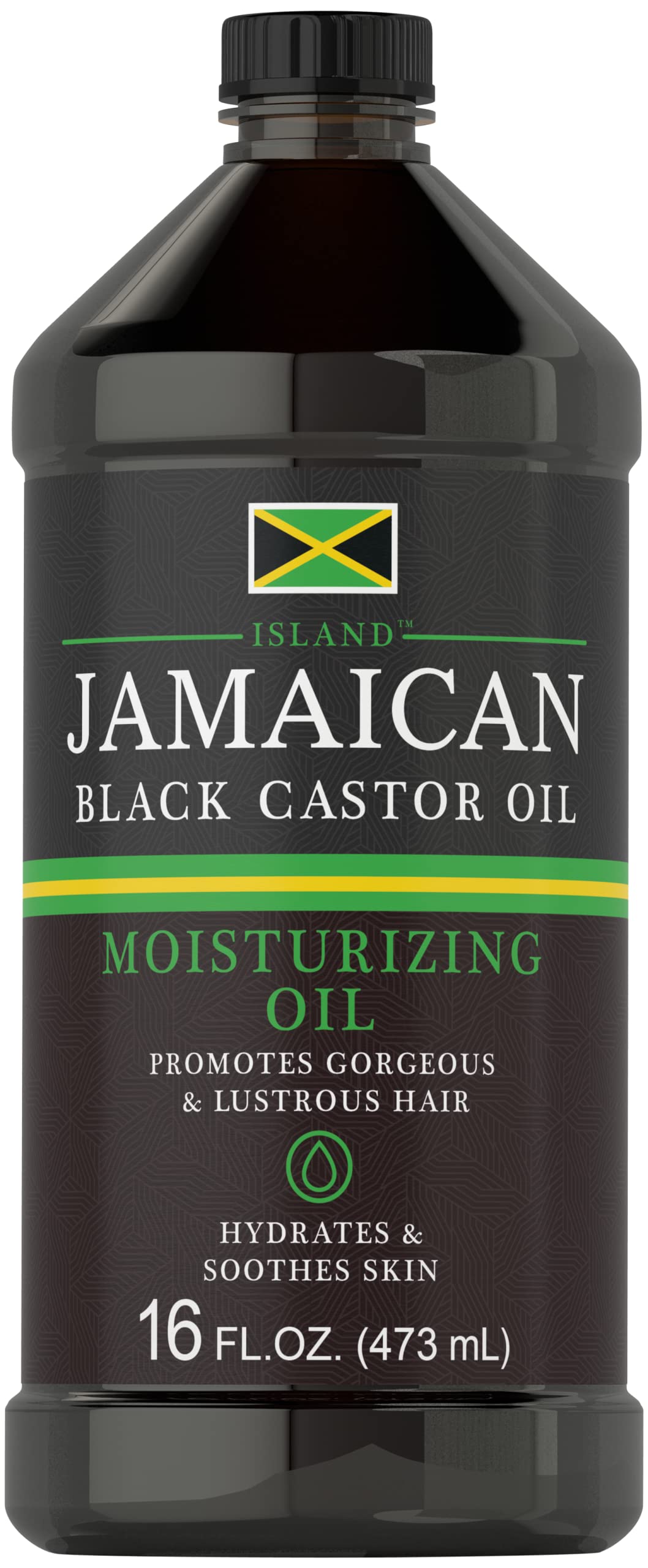 Carlyle huile de ricin noir jamaïcain, bouteille 454 g, soin capillaire nourrissant