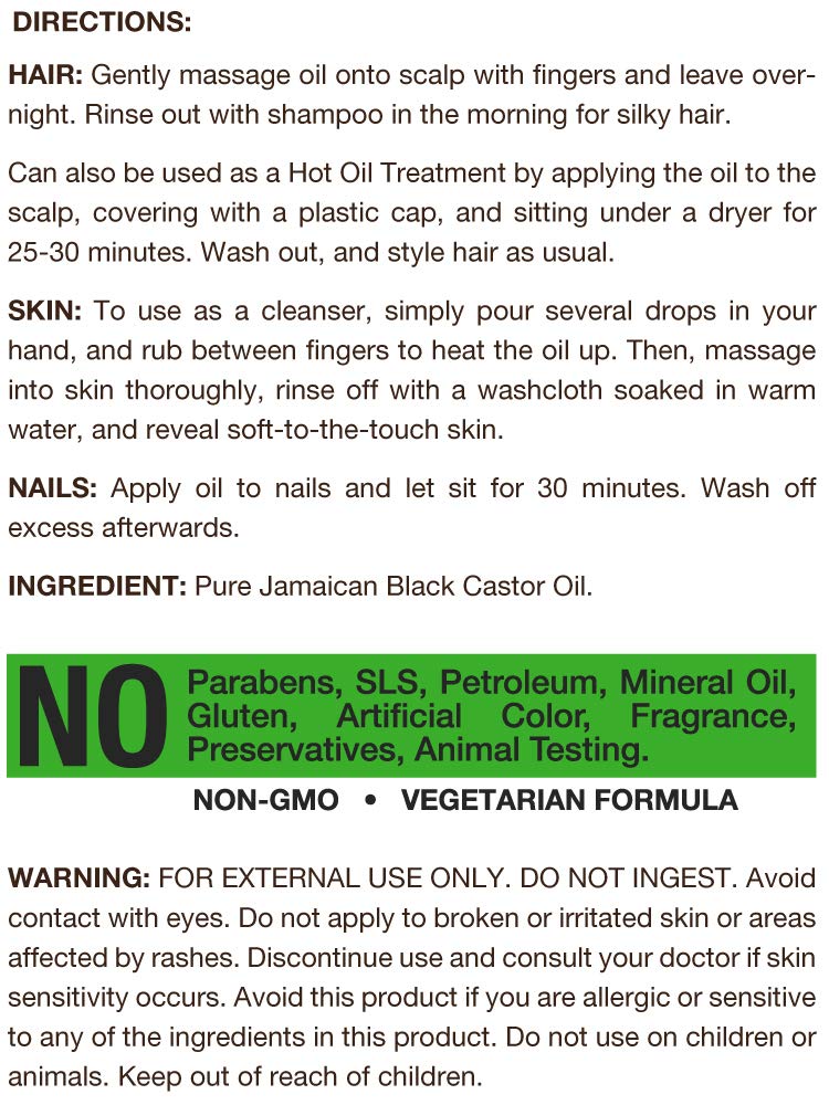 Texture visqueuse et riche de l huile de ricin Carlyle