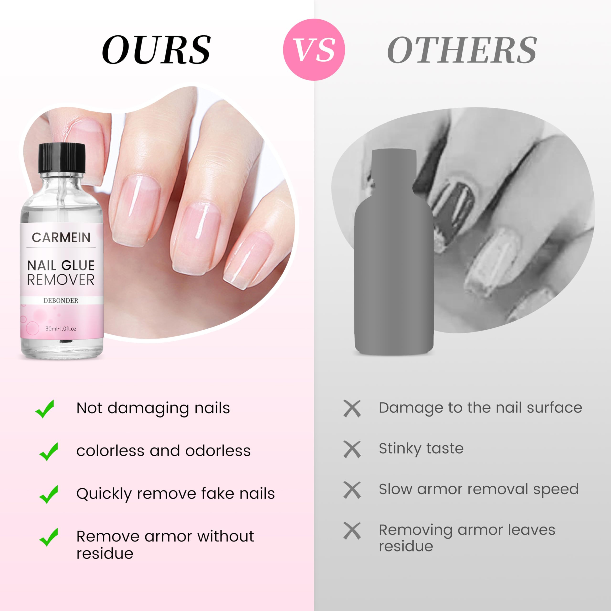 CARMEIN Dissolvant Ongles Artificiels – retrait sécurisé des ongles artificiels.