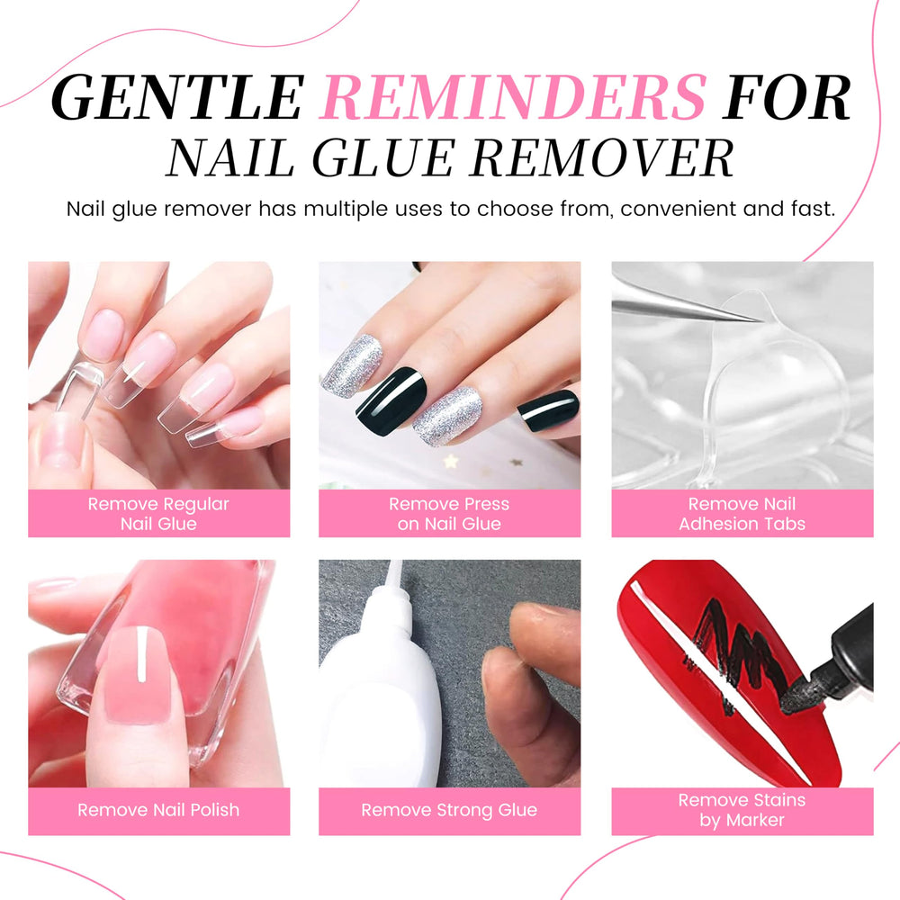CARMEIN Dissolvant Ongles – utilisation simple pour enlever les adhésifs.