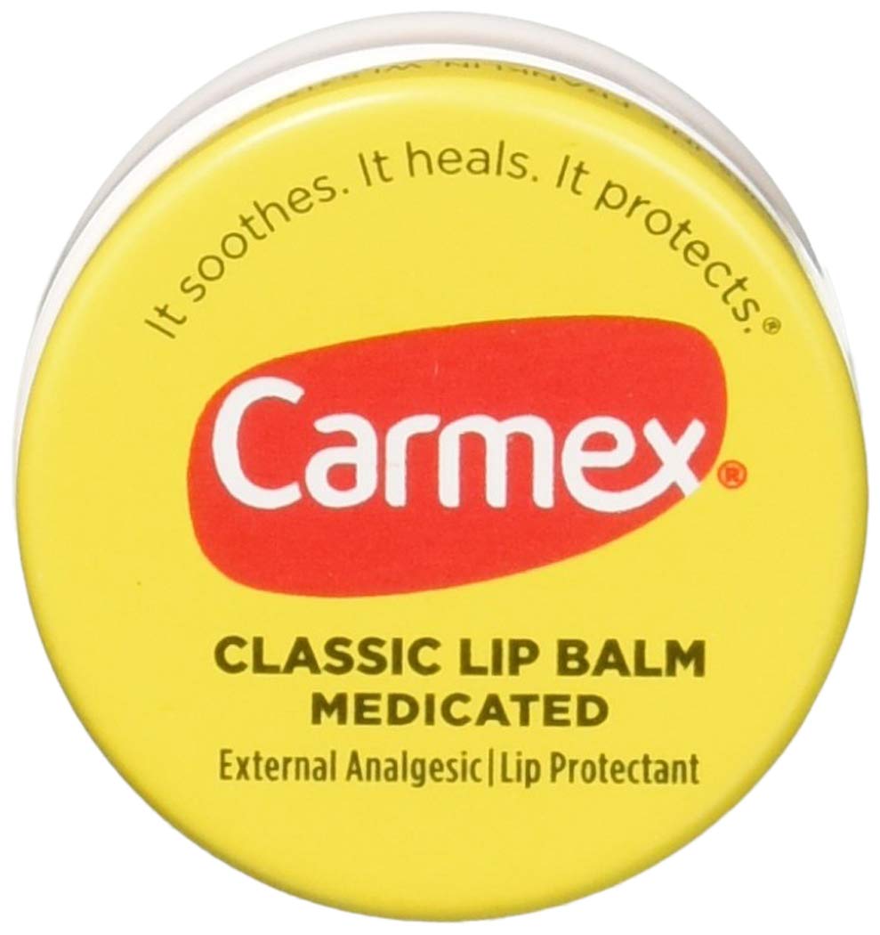 Carmex baume à lèvres Classique – lot12, protège contre le dessèchement.
