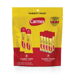 Carmex baume à lèvres classique en tube, hydratation rapide pour lèvres sèches.