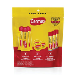 Carmex baume levres classique en tube — emballage varie pour soin rapide.