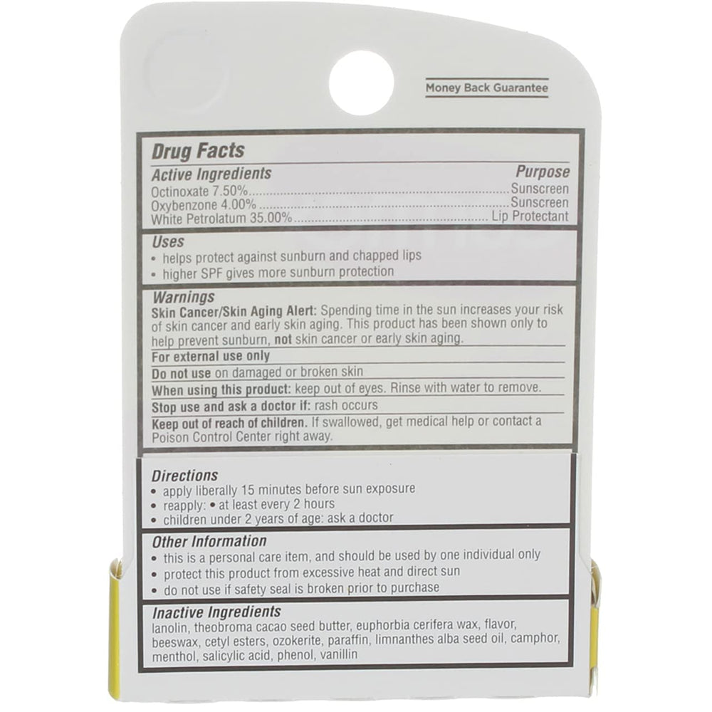 Carmex Click-Stick Cerise avec capuchon facile, application rapide en déplacement.