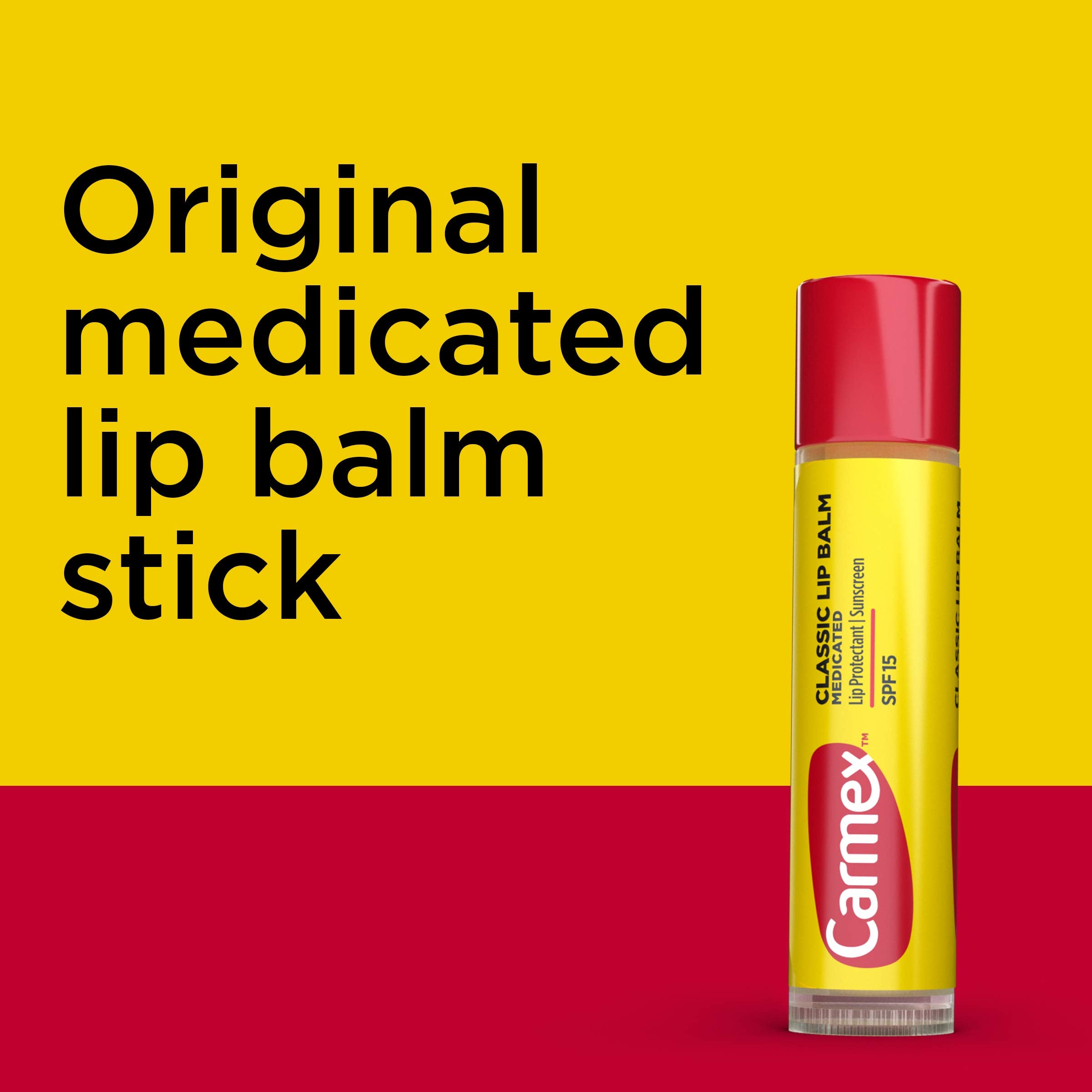 Carmex application facile, glisse douce sur les lèvres.