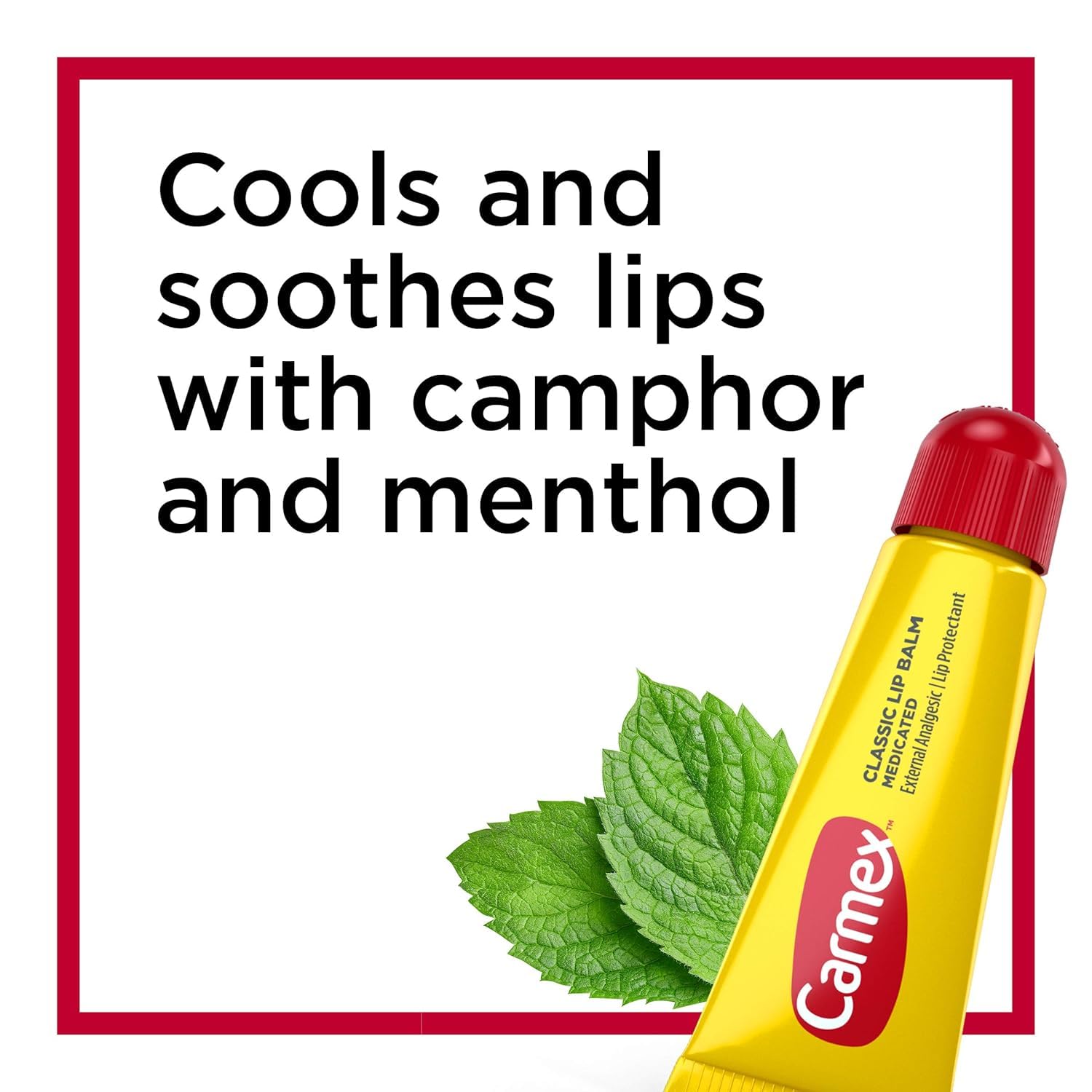 Carmex lip balm tubes squeezeable design for easy application on the go