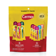 Carmex Soin Quotidien, tube SPF15 à la fraise, pour une protection légère.