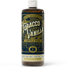 Carolina Castile Savon Tabac Vanille – bouteille élégante et parfum durable