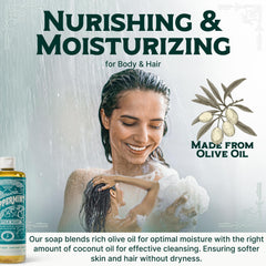 Gouttes de Carolina Castile Soap Menthe dans le flacon, parfum naturel et doux.