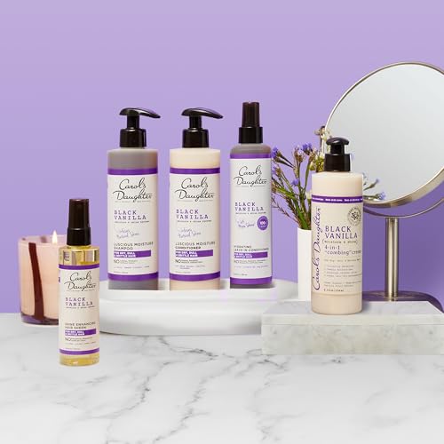 Carol's Daughter Black Vanilla Hair Sheen — soin adapté pour locs et tresses.