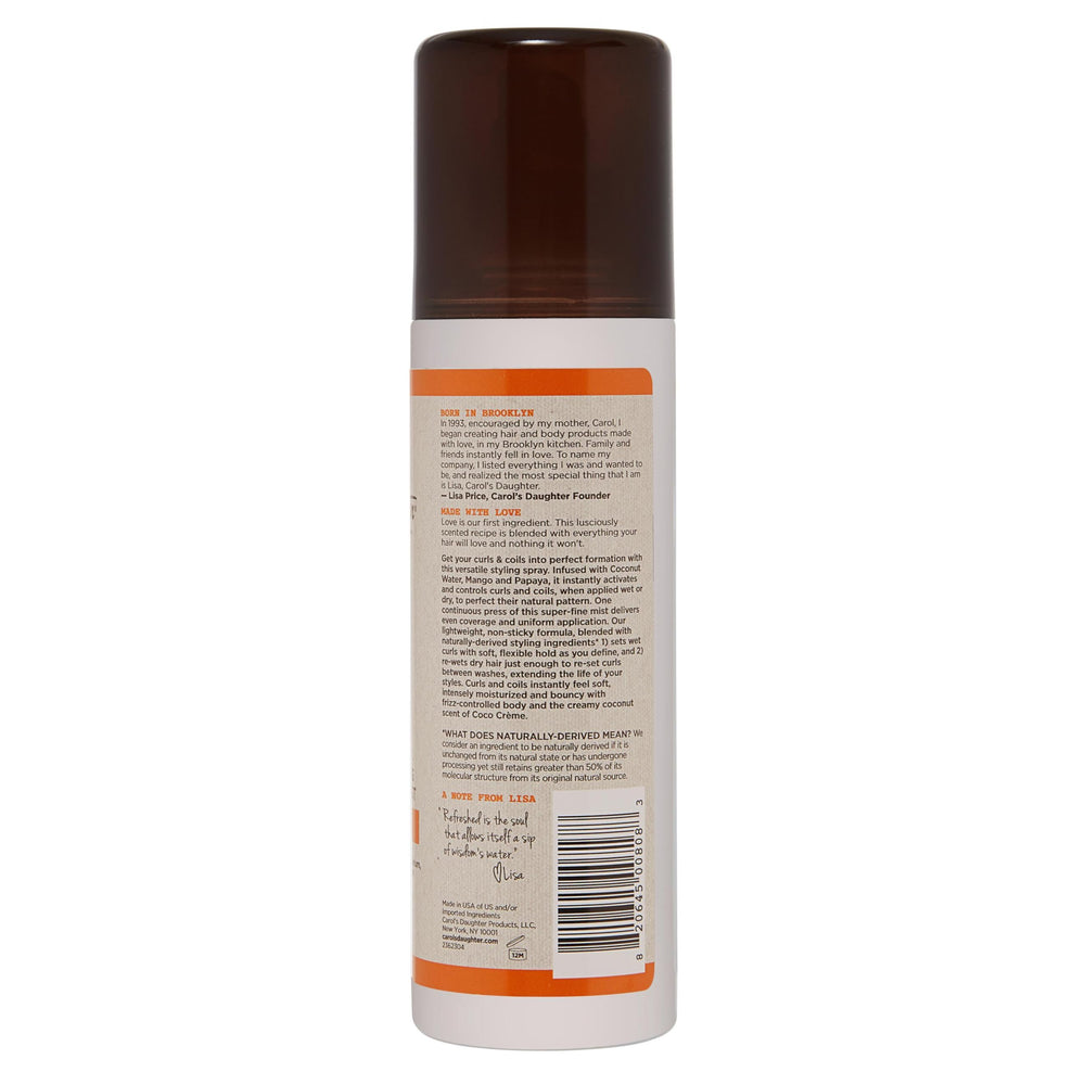Carol's Daughter Coco Creme Infusion eau de coco, mangue et papaye : hydratation légère.