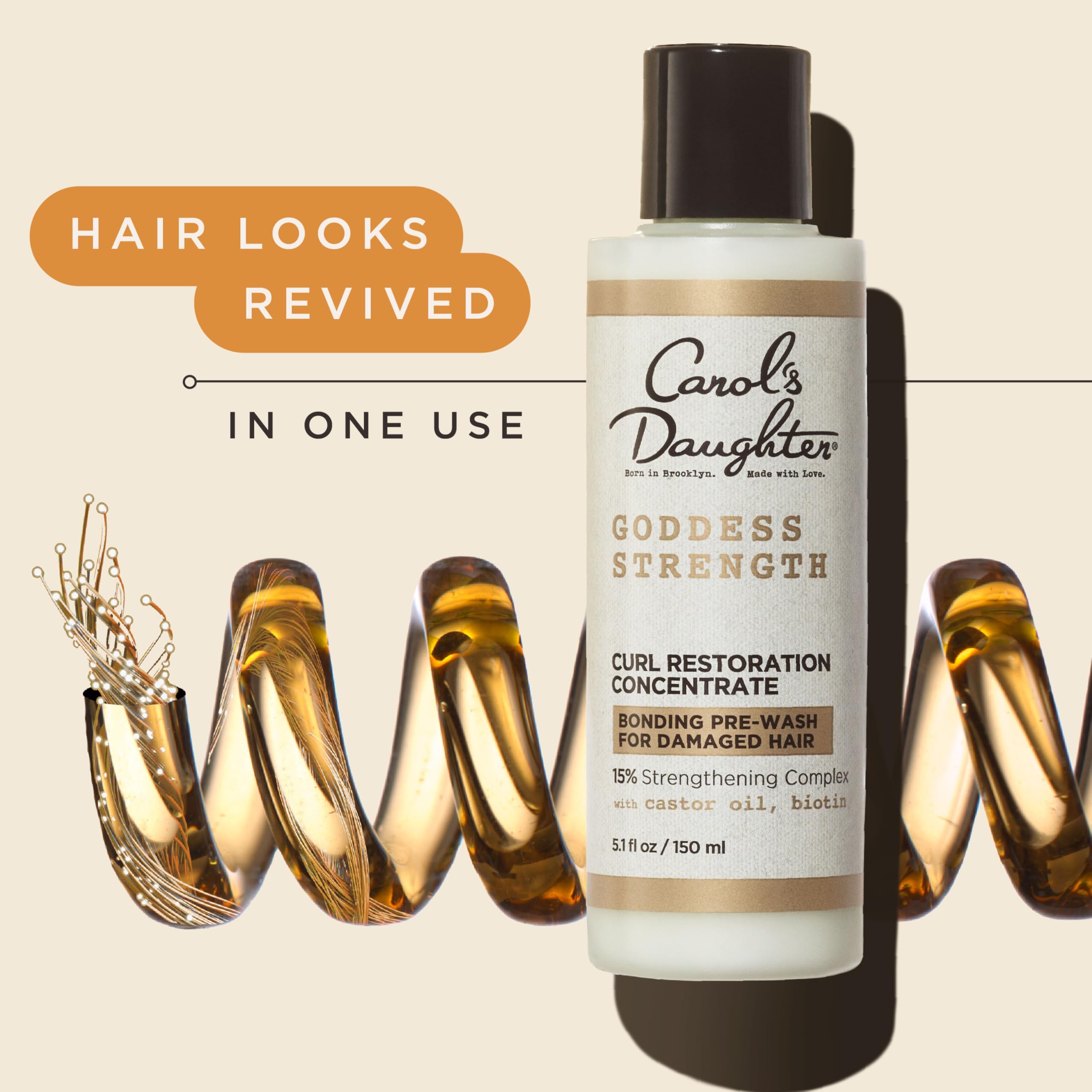 Goddess Strength – définition des boucles renforcée après application.