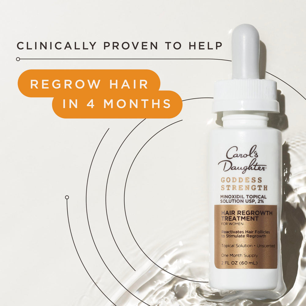 Carol's Daughter Minoxidil 2 pourcent – pipette pour application ciblée sur le cuir chevelu.