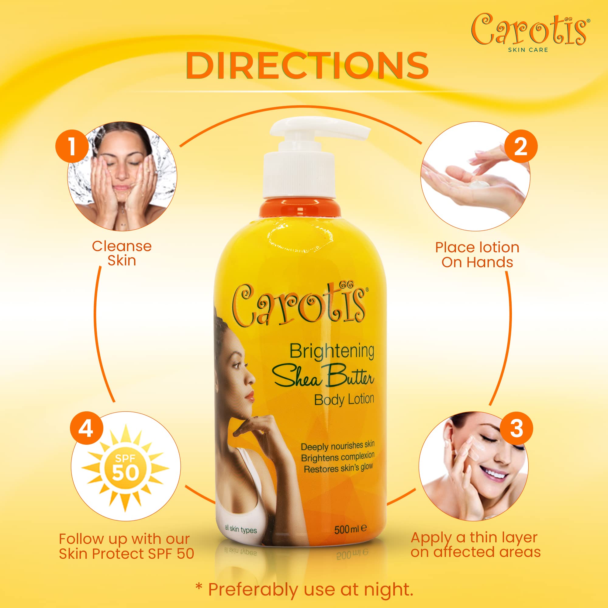 CAROTÏS: application avec SPF 30 pour protéger et soutenir l’éclat.