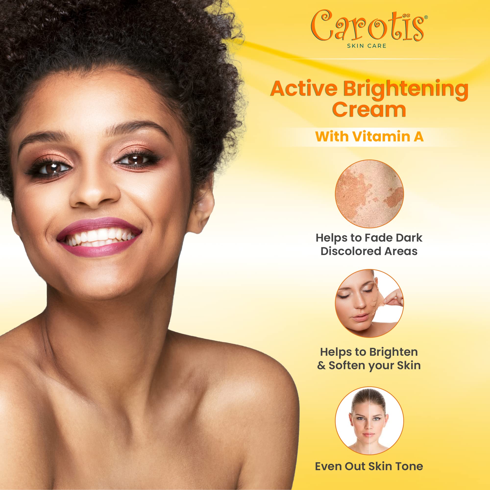 CAROTÏS Crème éclaircissante mains, douceur et uniformité des mains.
