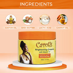 CAROTÏS Crème éclaircissante, texture légère et absorption rapide pour votre routine peau.