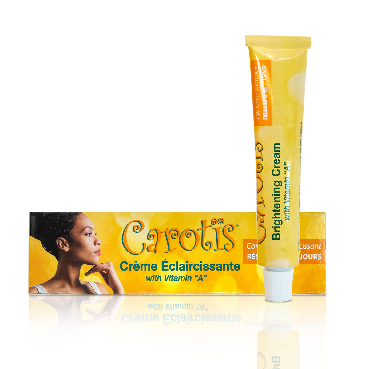 CAROTÏS Crème éclaircissante visage, teint homogène et peau veloutée.