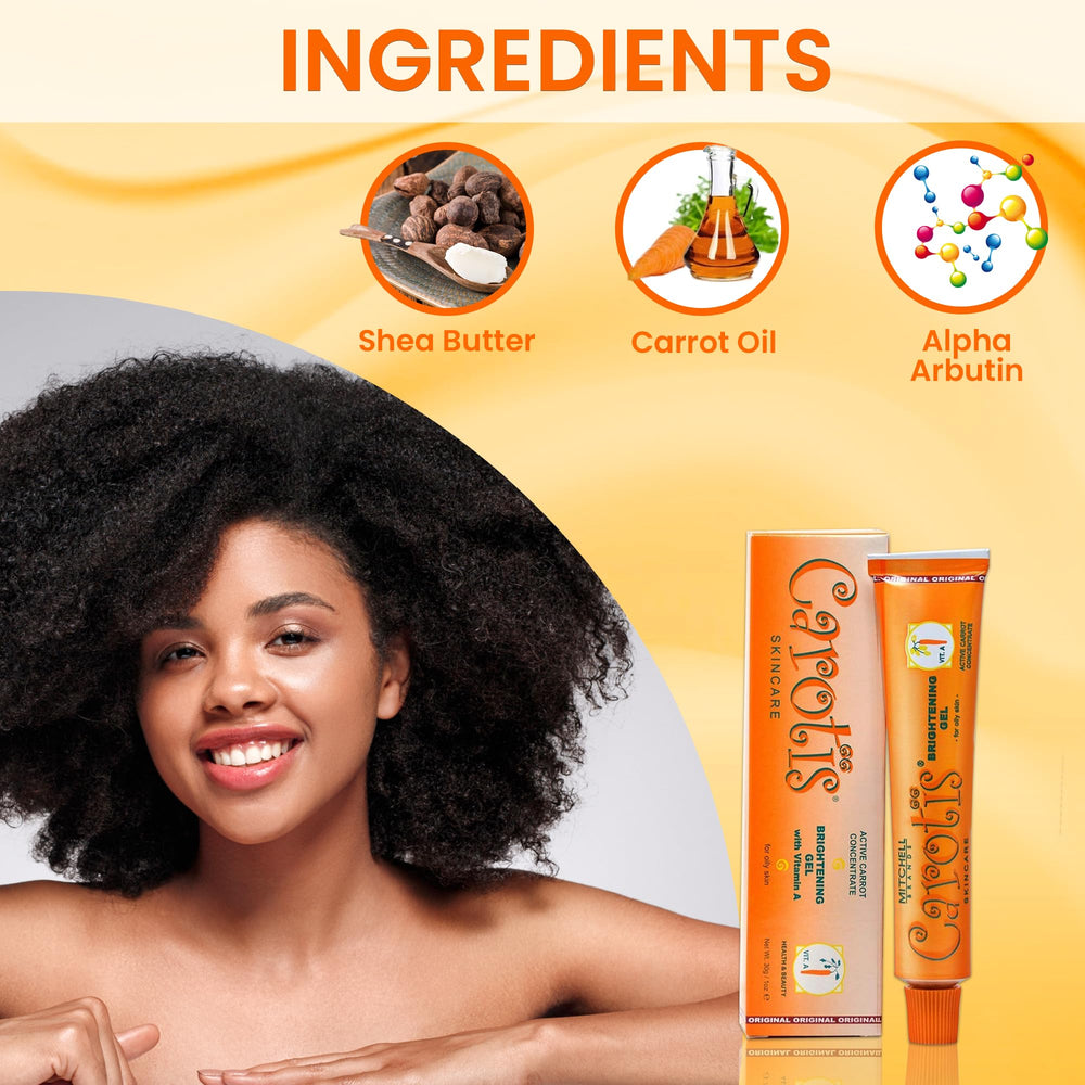 CAROTÏS Gel éclaircissant, zones mains et pieds, soin ciblé pour peau lumineuse.
