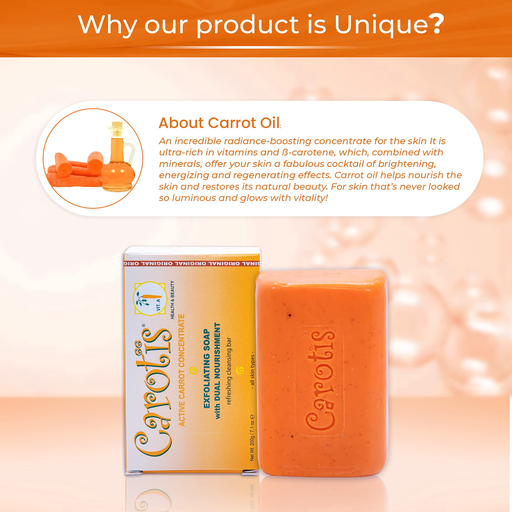 CAROTÏS peau douce après usage grâce à un nettoyage délicat.