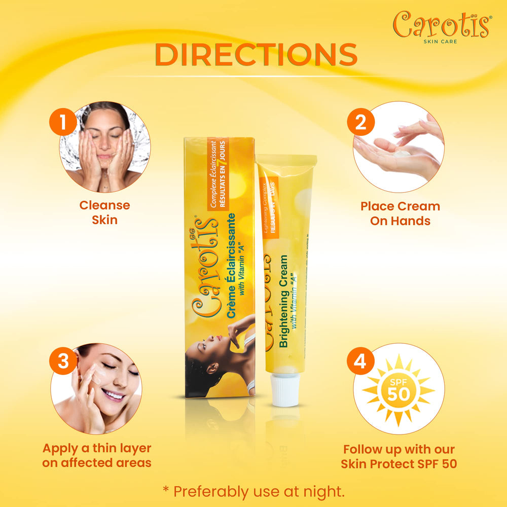 CAROTÏS Routine nocturne: application ciblée avant le sommeil.