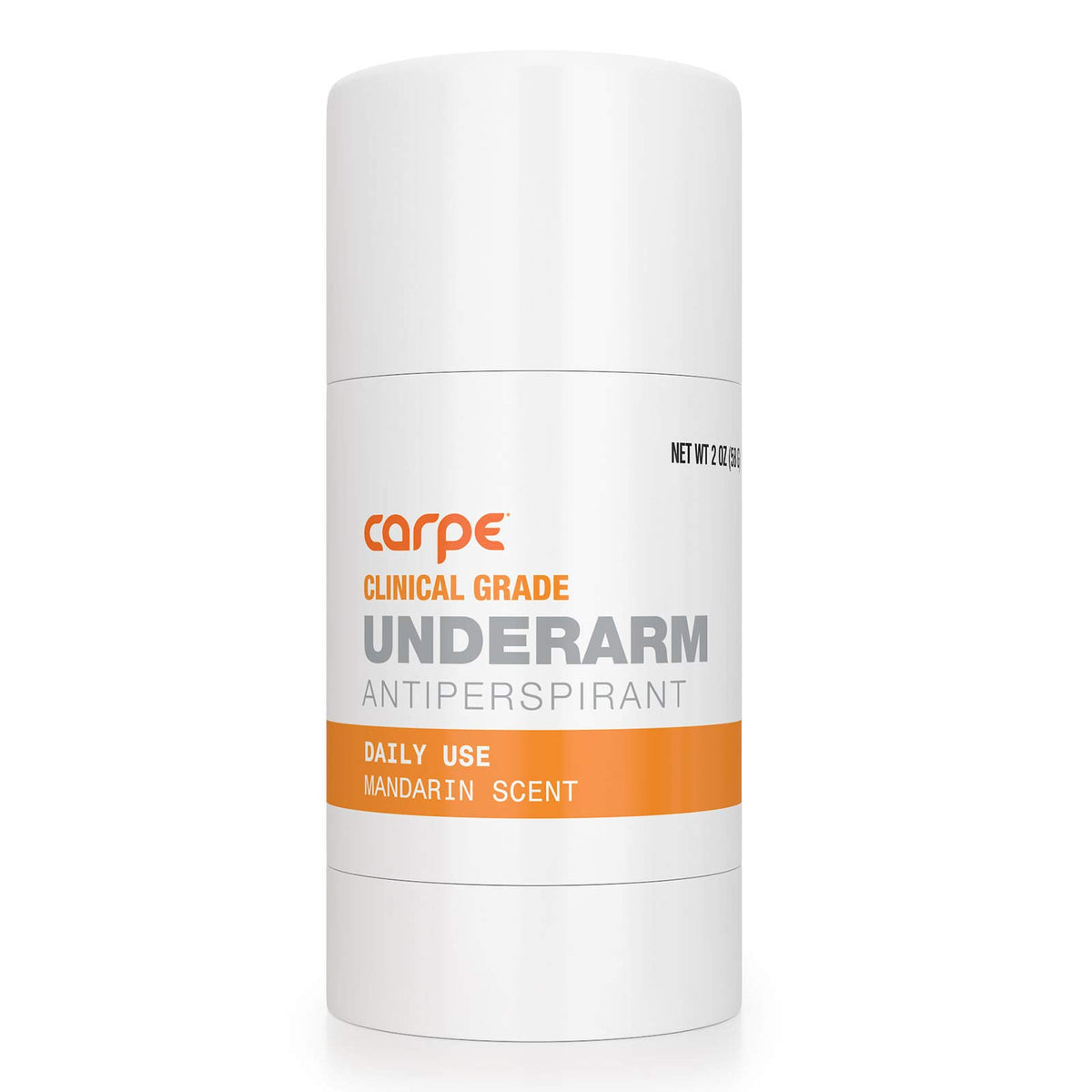 Carpe déodorant clinique en baton, contrôle potentiel de la transpiration et des odeurs.