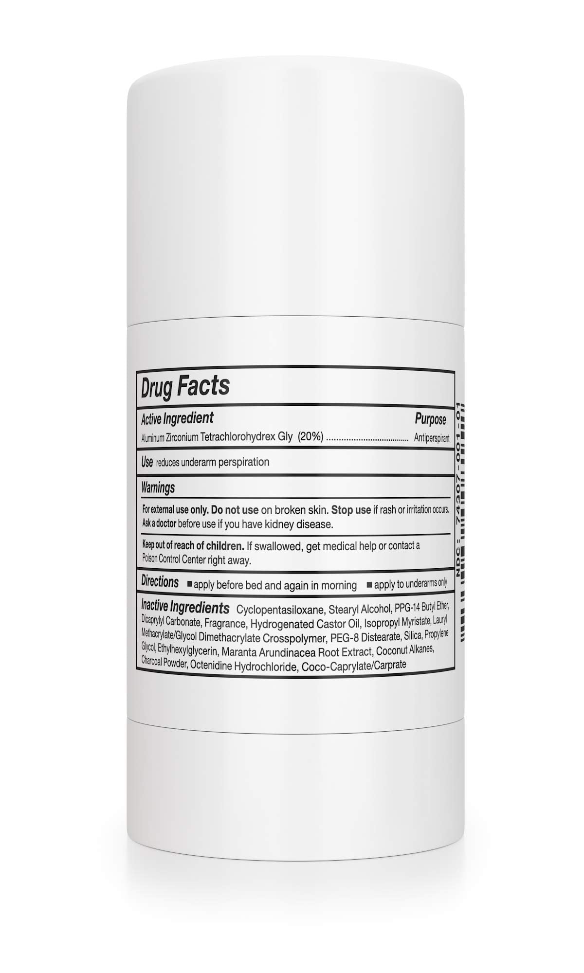 Carpe déodorant solide sans irritation, adapté aux peaux sensibles.