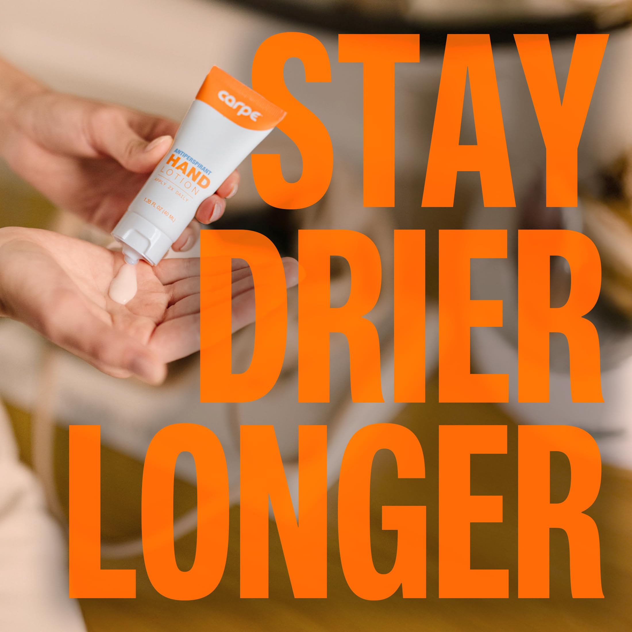 Carpe lotion absorbante mains, usage quotidien simple et sûr.