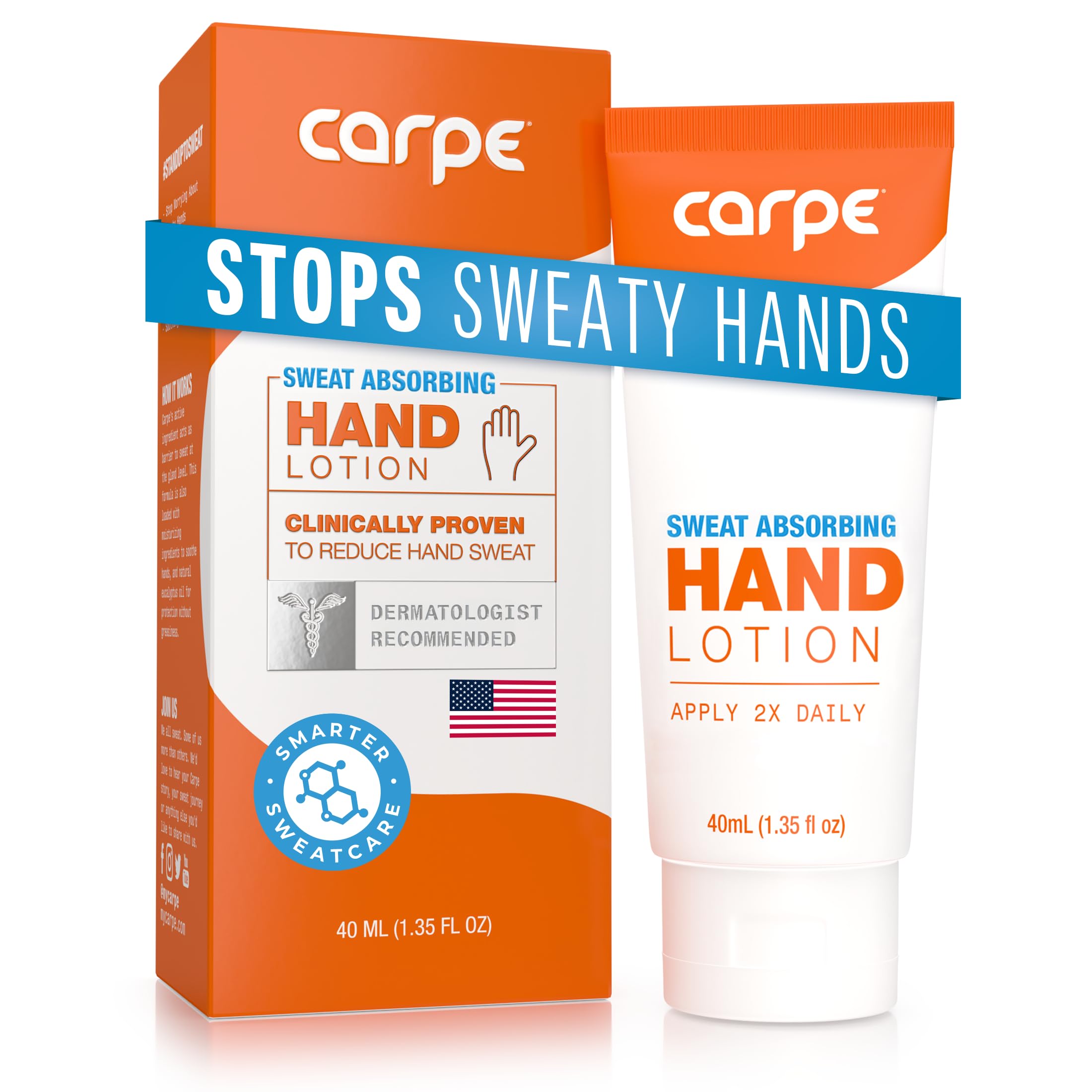 Carpe Lotion Main Absorbante Eucalyptus : bouteille prête à l’emploi pour des mains sèches