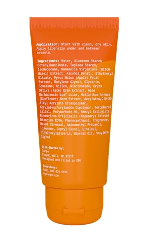 Carpe Poitrine Poudre Sans Talc: poudre sèche sans résidu pour peau nette.
