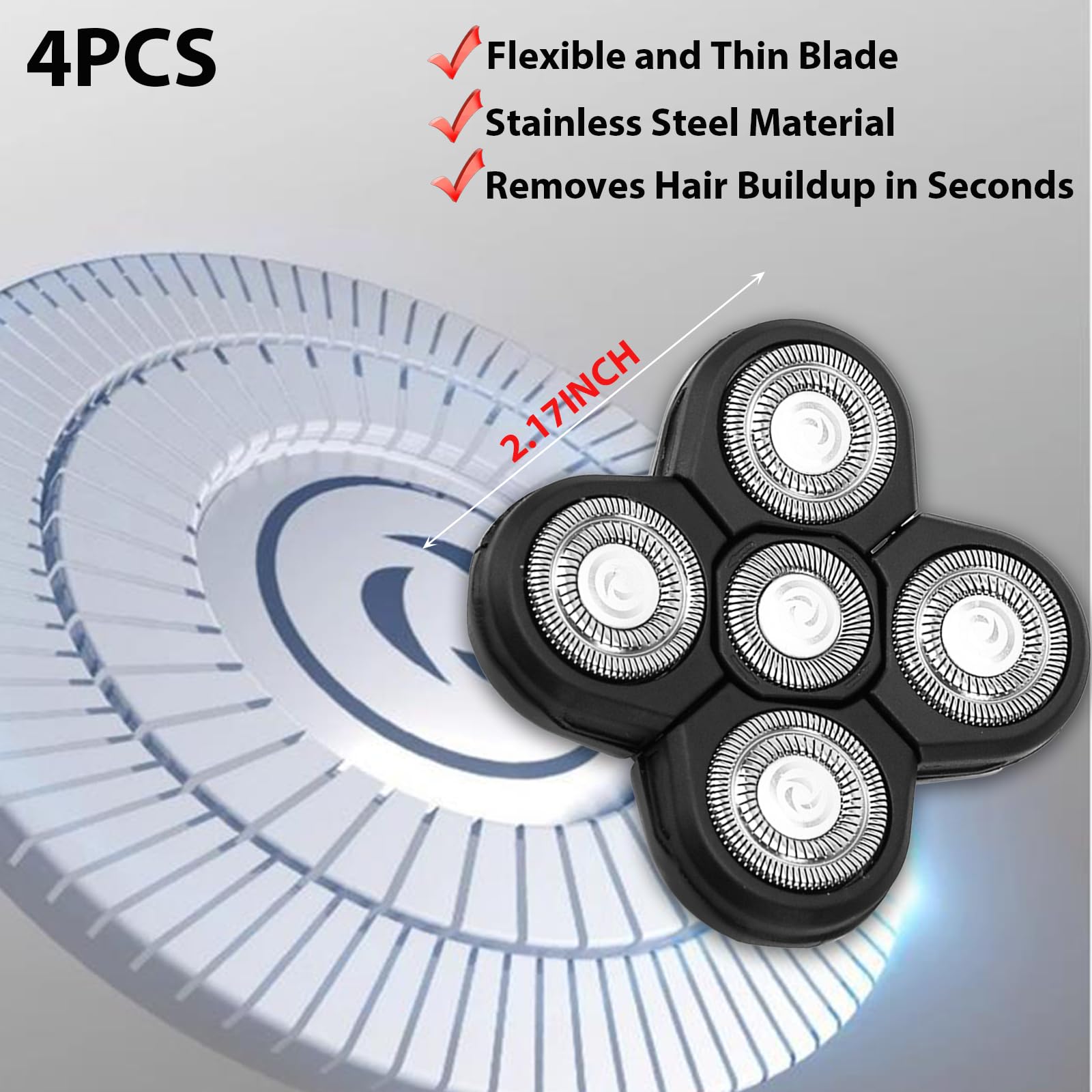 Carreuty lames inox 5D coupe precise sans griffures ni irritation
