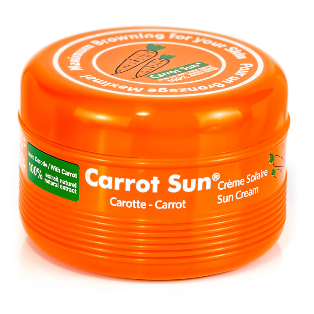 Carrot Sun accélérateur bronzage – bouteille à pompe facile à utiliser pour une application précise.