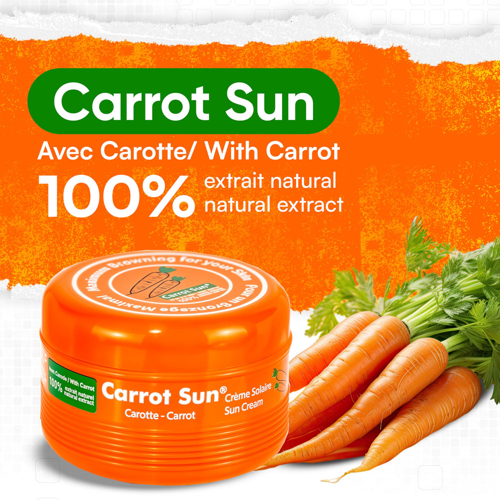 Carrot Sun huile de carotte offre hydratation naturelle pour la peau.