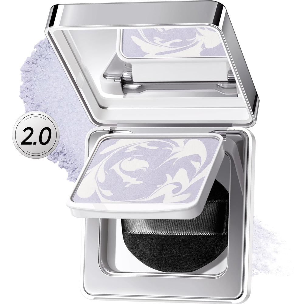CARSLAN 2.0 poudre compacte translucide bleu-violet, contrôle l'huile toute la journée.