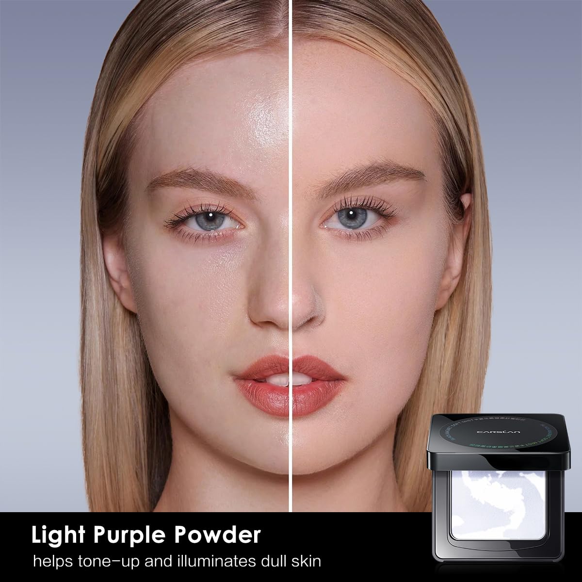 CARSLAN 24h oil-control setting powder for long wear on busy days.